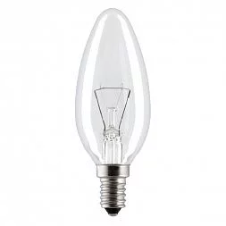 Лампочка Osram B35 40Вт Е14 / E14 230В свечка прозрачная