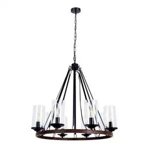 Подвесная люстра Arte Lamp DALIM Черный A7014SP-8BK