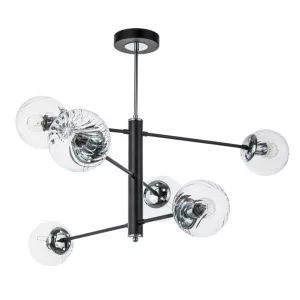 Потолочная люстра Arte Lamp SEGIN Черный A3566PL-6BK