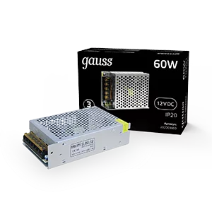 Блок питания Gauss 60W 12V IP20 1/120