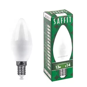 Лампа светодиодная SAFFIT SBC3713 Свеча E14 13W 230V 2700K