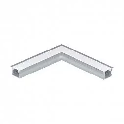 98989 Встраиваемый профиль угловой RECESSED PROFILE 2 к арт. 98987, L110, алюминий/пластик, белый EGLO