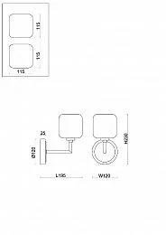 Настенный светильник (бра) Freya FR5373WL-01BS