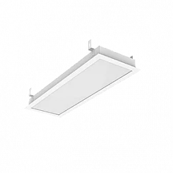 Светодиодный светильник "ВАРТОН" GR170/F 2.0 16 Вт 3000К с рассеивателем призма 610*202*50мм с планками для подвеса IP40 c РАМКОЙ монтажный размер 588х180мм аварийный автономный постоянного действия