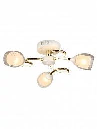 Люстра HIPER H811-3 3*E27*60Вт + 3*8Вт LED WHITE/GOLD